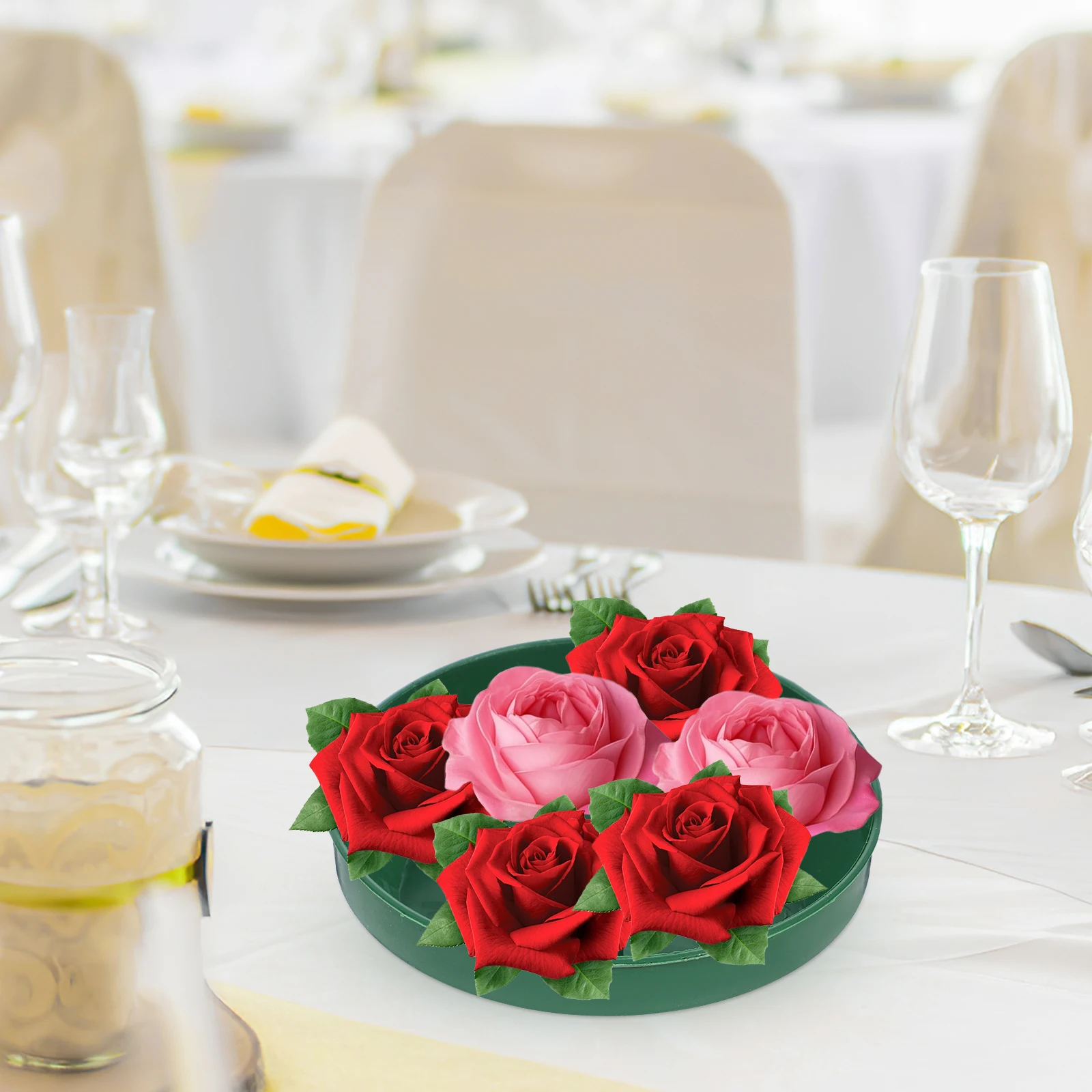 10 Pcs Round Floral Mud Trays Stylish Plastic Foam Arrangement Supplies Reusable Decor Wedding Party Landscape
10 Pcs Round Floral Mud Trays Stylish Plastic Foam Arrangement Supplies Reusable Decor Wedding Party Landscape