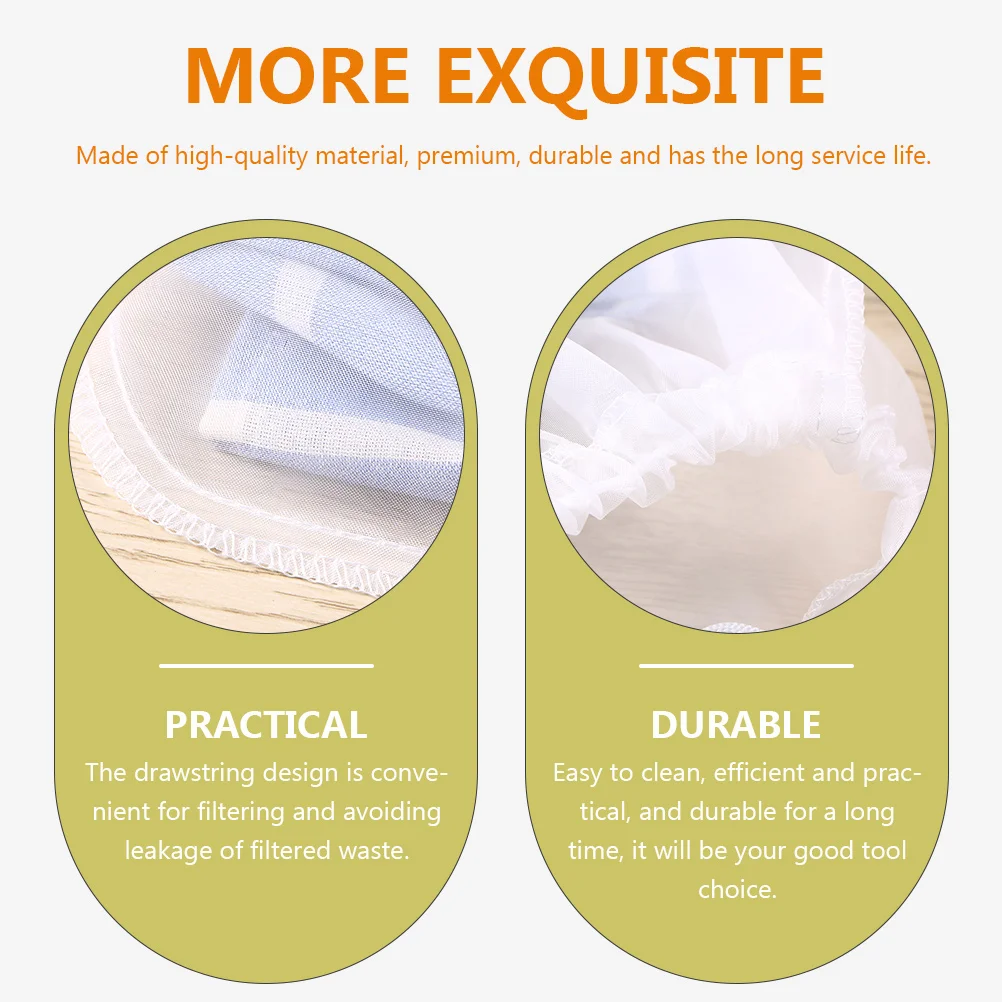 2 Pcs Filter Bag Soybean Milk Mesh Reusable Coffee Strainer Tea Bags Strainers Filters
2 Pcs Filter Bag Soybean Milk Mesh Reusable Coffee Strainer Tea Bags Strainers Filters