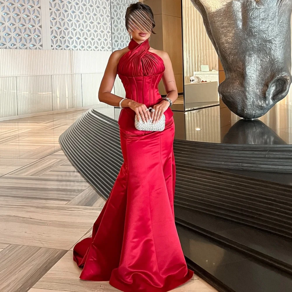 Customized Matching Classic Charmeuse Ruched Pleat Mermaid Halter Long Dresses Bespoke Occasion Dresses Sizes Available Fashion
Customized Matching Classic Charmeuse Ruched Pleat Mermaid Halter Long Dresses Bespoke Occasion Dresses Sizes Available Fashion