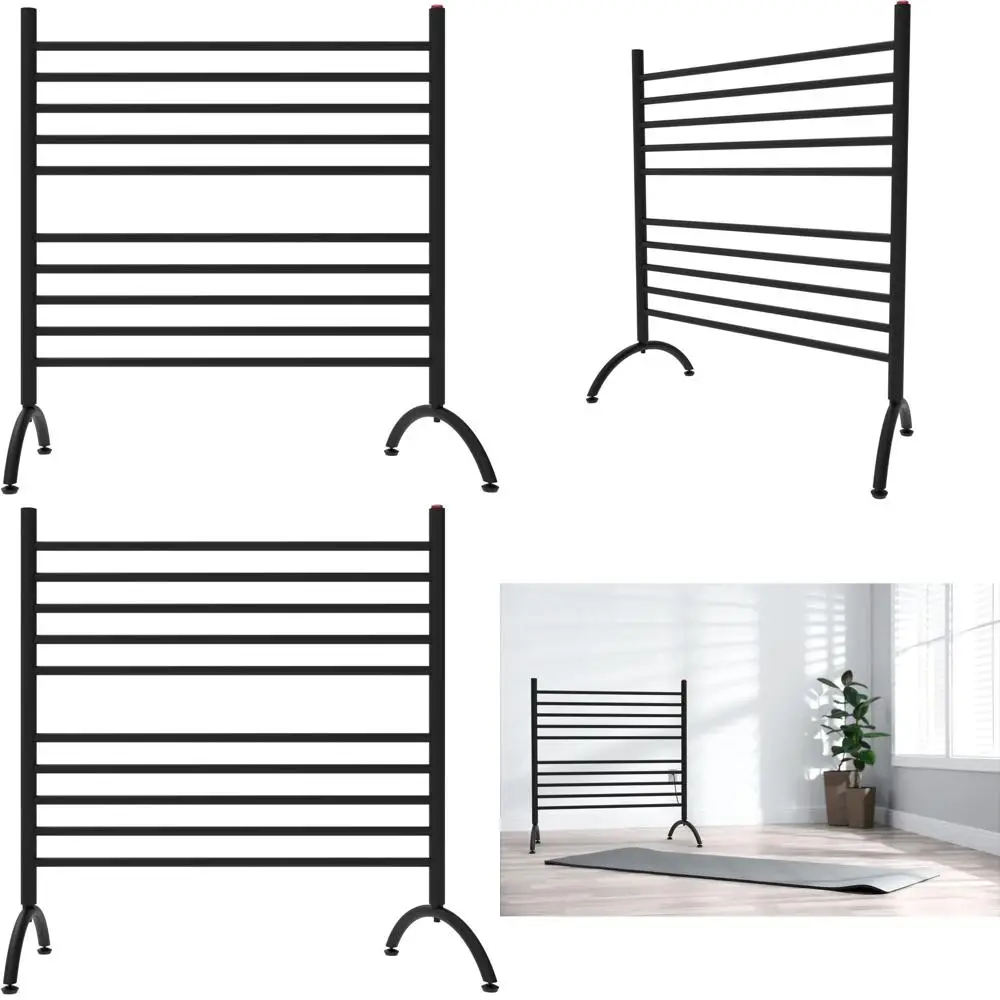 33-Inch Freestanding Towel Warmer in Matte Black Finish
33-Inch Freestanding Towel Warmer in Matte Black Finish