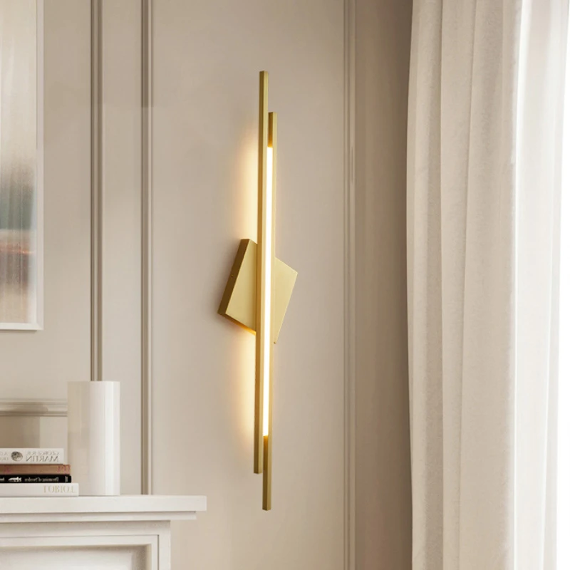 Creative Long Strip Copper Wall Lamp Home Villa TV Background Living Room Wall Decoration Lamp Simple Acrylic LED Wall Lightings
Creative Long Strip Copper Wall Lamp Home Villa TV Background Living Room Wall Decoration Lamp Simple Acrylic LED Wall Lightings
