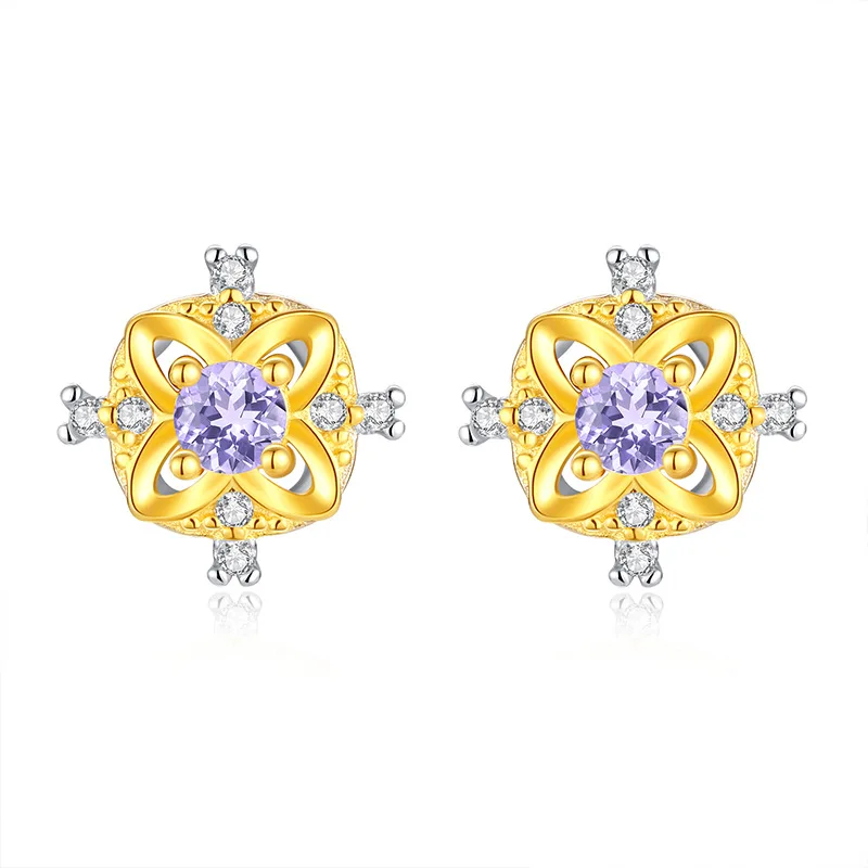 Серьги-гвоздики из желтого золота для женщин и девушек с натуральными танзанитом, цитрином, аметистом, гранатом и четырехлистным клевером, серебро 925 пробы
Серьги-гвоздики из желтого золота для женщин и девушек с натуральными танзанитом, цитрином, аметистом, гранатом и четырехлистным клевером, серебро 925 пробы