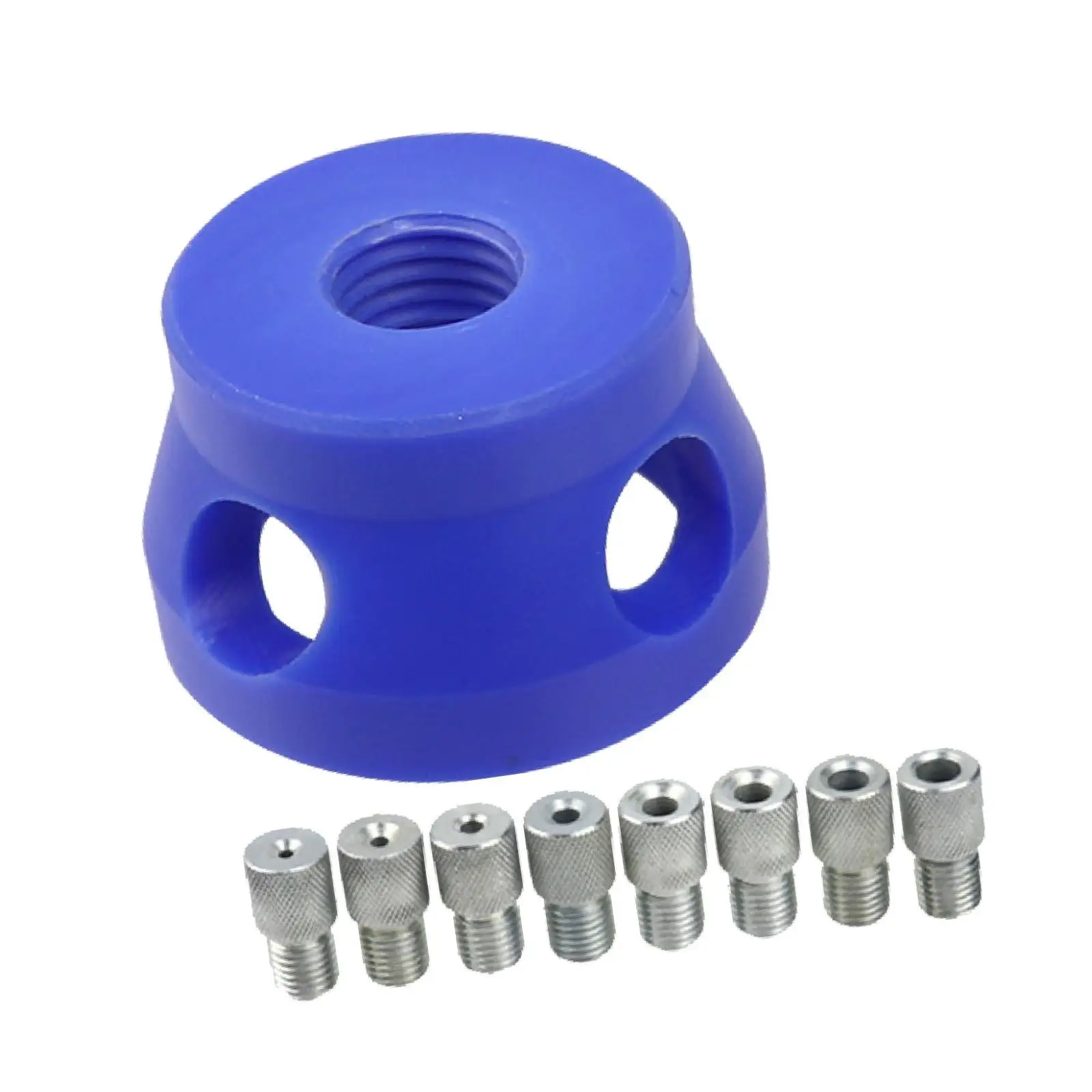 Drill Guide Kit Dowel Hole Punch Locator for Woodworkings Deck Railing Straight Holes Metal Handrail Carpenterdrill Positioning
Drill Guide Kit Dowel Hole Punch Locator for Woodworkings Deck Railing Straight Holes Metal Handrail Carpenterdrill Positioning