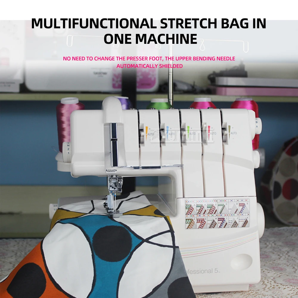 Three Needle Four Thread Lock Edge Overlock Stitching Machine Edge Cutting Device for Precision Sewing And Fabric Finishing
Three Needle Four Thread Lock Edge Overlock Stitching Machine Edge Cutting Device for Precision Sewing And Fabric Finishing