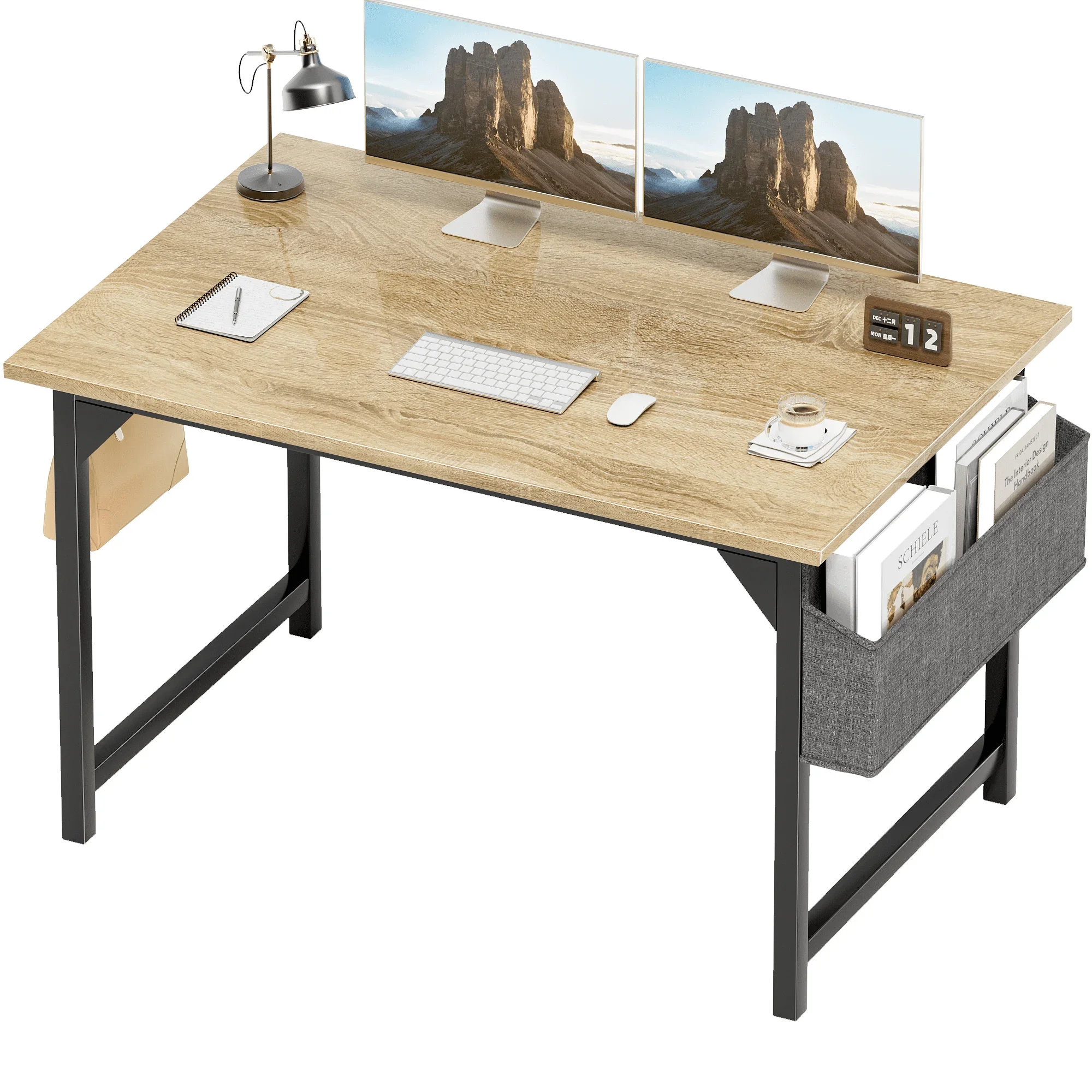 Computer Desk 40 Inch Small Office Desk Modern Writing Desk with Storage Bag Work Study Table with Headphone Hook, Oak
Computer Desk 40 Inch Small Office Desk Modern Writing Desk with Storage Bag Work Study Table with Headphone Hook, Oak