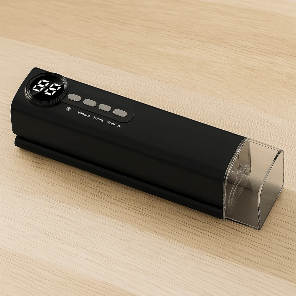 Ручной автоматический вакуумный упаковщик с зарядкой через USB Компактная беспроводная вакуумная упаковочная машина для пластика с сильным всасыванием
Ручной автоматический вакуумный упаковщик с зарядкой через USB Компактная беспроводная вакуумная упаковочная машина для пластика с сильным всасыванием