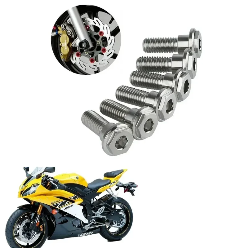 For Honda NSF100 R6 2006 Motorbike Parts 6x Titanium Brake Disc Retaining Bolt Kit M8 X 24mm
For Honda NSF100 R6 2006 Motorbike Parts 6x Titanium Brake Disc Retaining Bolt Kit M8 X 24mm