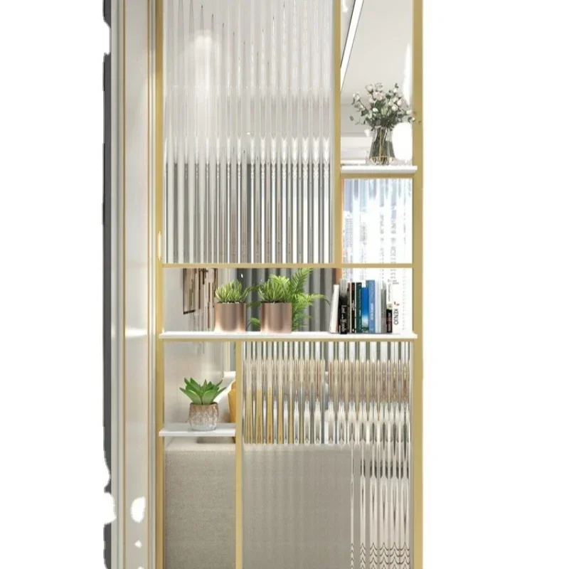 Modern simple screen partition, wrought iron metal light luxury living room stainless steel porch cabinet grille
Modern simple screen partition, wrought iron metal light luxury living room stainless steel porch cabinet grille