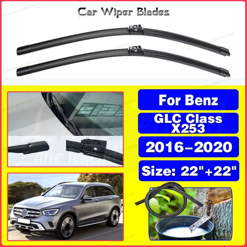 For Mercedes Benz GLC Class X253 C253 2016 - 2020 Wiper Blades Windscreen Wipers Car Accessories 200 250 300 220d 250d 43 63 AMG
For Mercedes Benz GLC Class X253 C253 2016 - 2020 Wiper Blades Windscreen Wipers Car Accessories 200 250 300 220d 250d 43 63 AMG
