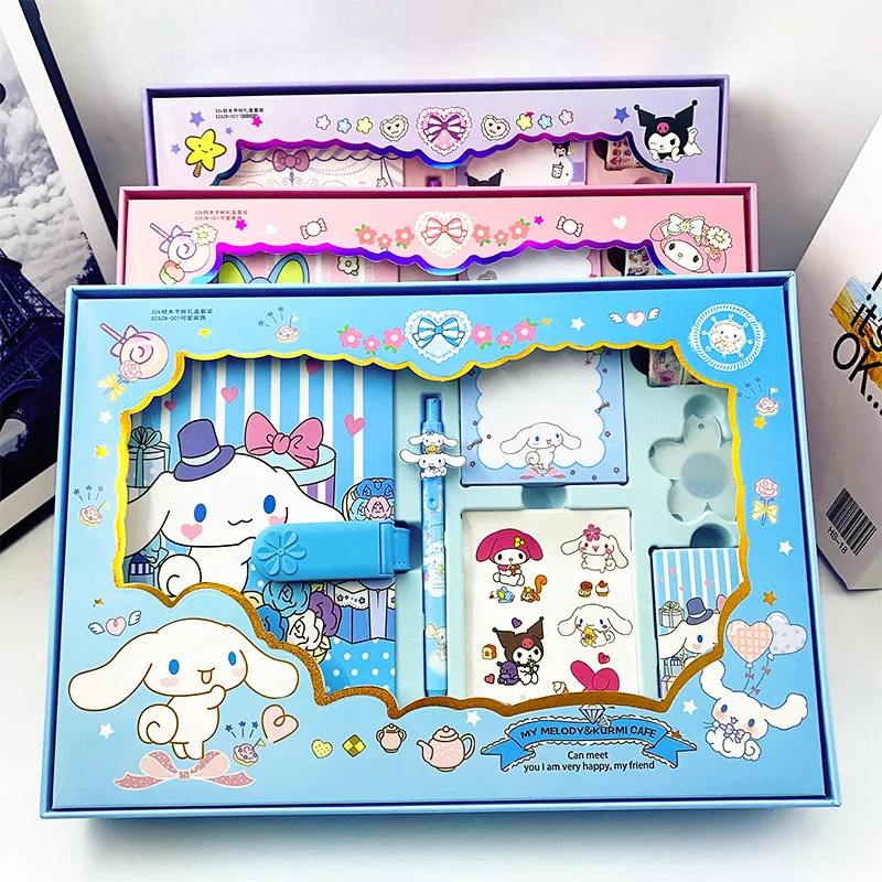 New Sanrio Notebook Set Cute Girl Cartoon Cute Stationery Combination Notebook Gift Box, Suitable for Students
New Sanrio Notebook Set Cute Girl Cartoon Cute Stationery Combination Notebook Gift Box, Suitable for Students