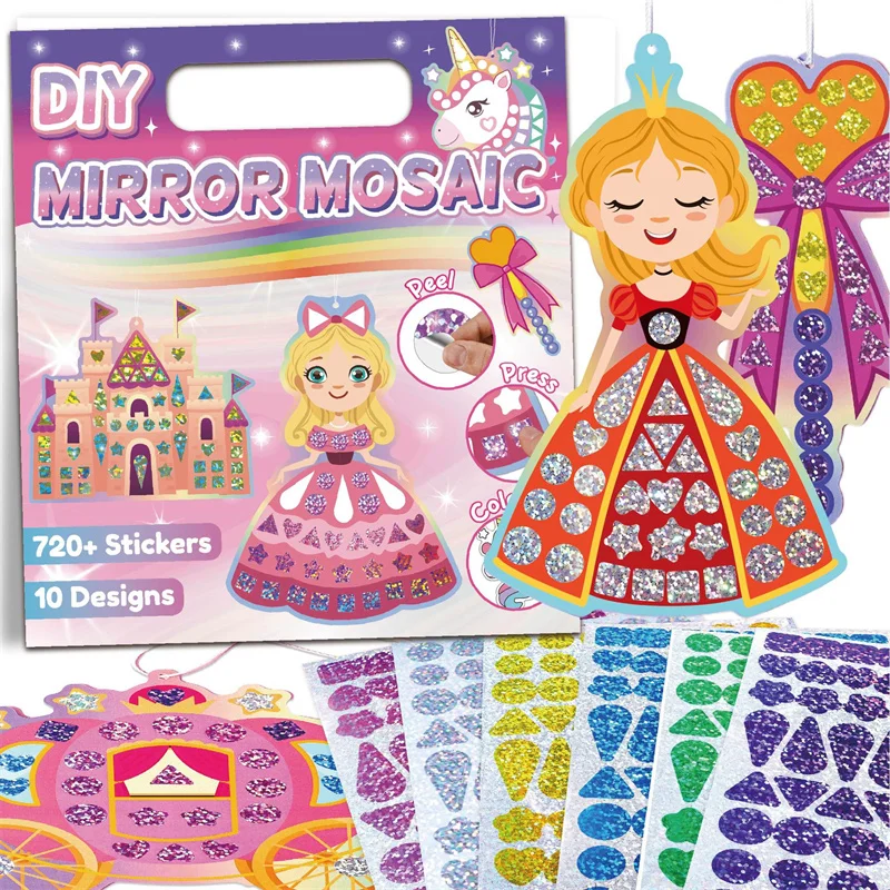 DIY Holographic Mosaic Sticker Kit Princess Mermaid Puzzle Art Creative Educational Crafts for Kids Ages 3+
DIY Holographic Mosaic Sticker Kit Princess Mermaid Puzzle Art Creative Educational Crafts for Kids Ages 3+