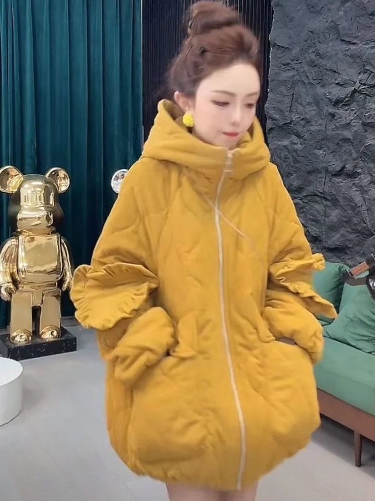 2026 New Women's Thiened ort Cotton Jaet with Hood Heart Sve Warm Yellow Winter Outerwear Casual Commute Sle
2026 New Women's Thiened ort Cotton Jaet with Hood Heart Sve Warm Yellow Winter Outerwear Casual Commute Sle