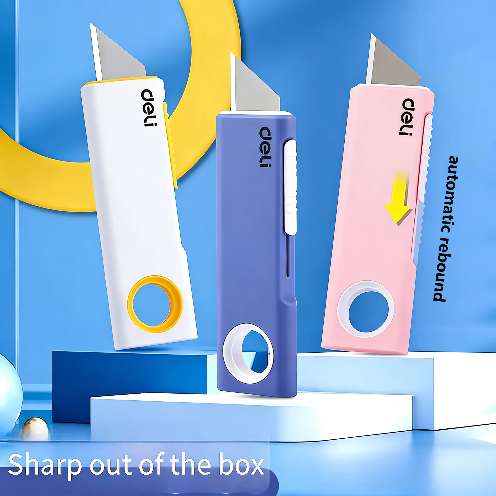 Back-Push Utility Cutter with Dopamine Colors - Ergonomic Mini Tool for Unboxing, Crafts & Home Use
Back-Push Utility Cutter with Dopamine Colors - Ergonomic Mini Tool for Unboxing, Crafts & Home Use