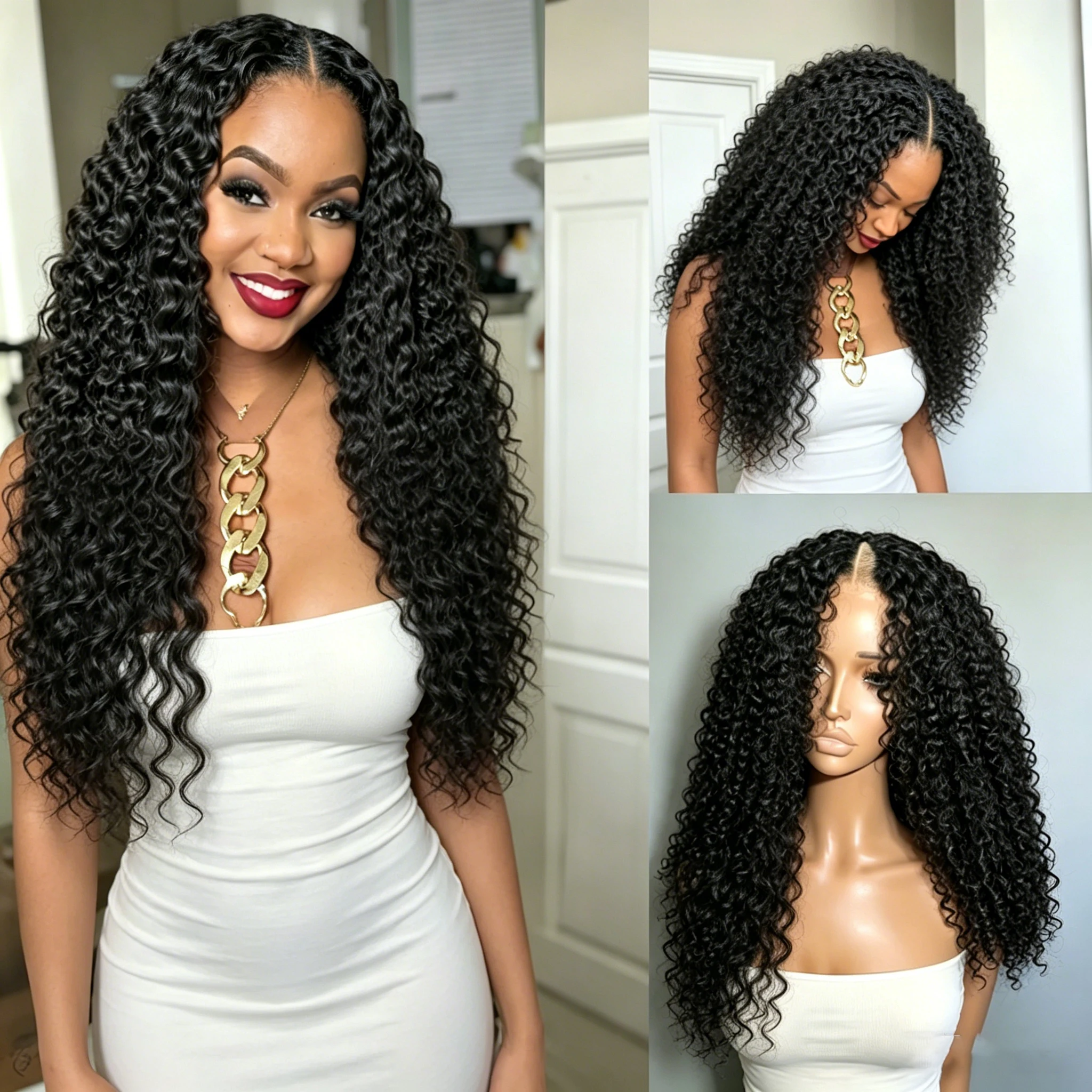 28 38Inch Curly V Part Wig Human Hair Peruvian Virgin Human Hair Wig Upgrade U Part Wig Glueless V Shape Wig Natural Color
28 38Inch Curly V Part Wig Human Hair Peruvian Virgin Human Hair Wig Upgrade U Part Wig Glueless V Shape Wig Natural Color