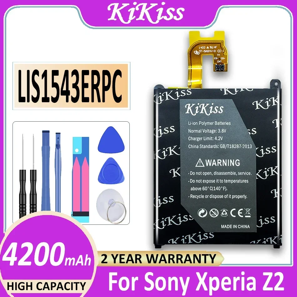 KiKiss Replacement Battery For SONY Xperia Z2 L50w Sirius SO-03 D6503 D6502 LIS1543ERPC Phone Battery 4200mAh
KiKiss Replacement Battery For SONY Xperia Z2 L50w Sirius SO-03 D6503 D6502 LIS1543ERPC Phone Battery 4200mAh
