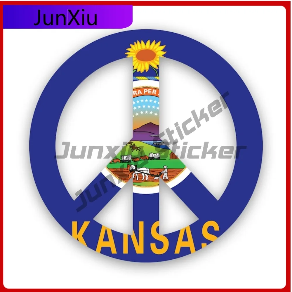 Kansas Flag Peace Sun Resistant Weather Resistant Cartoon For Laptop Truck Rear Windshield Self Adhesive Easy Apply Decor
Kansas Flag Peace Sun Resistant Weather Resistant Cartoon For Laptop Truck Rear Windshield Self Adhesive Easy Apply Decor