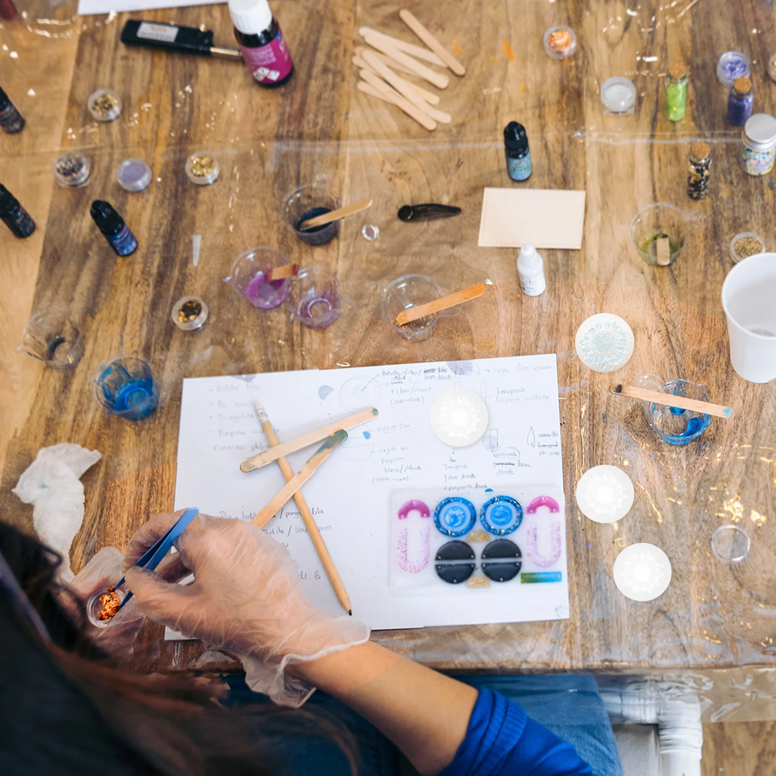 6Pcs Flower Resin Mould DIY Accessories Crystal Drop Mold Epoxy Craft Ornament Silicone Moulds 3D Flower Silicone Mold
6Pcs Flower Resin Mould DIY Accessories Crystal Drop Mold Epoxy Craft Ornament Silicone Moulds 3D Flower Silicone Mold