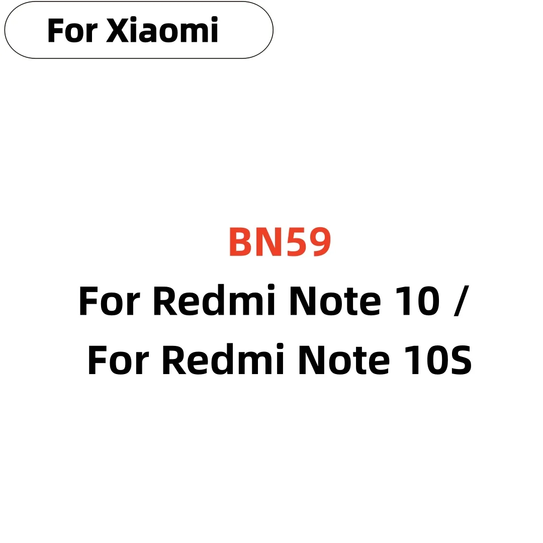 High Capacity BN59 5000mAh Battery For Xiaomi Redmi Note 10 4G / Note 10S / POCO M5S phone Batteries Bateria +Free Tools
High Capacity BN59 5000mAh Battery For Xiaomi Redmi Note 10 4G / Note 10S / POCO M5S phone Batteries Bateria +Free Tools