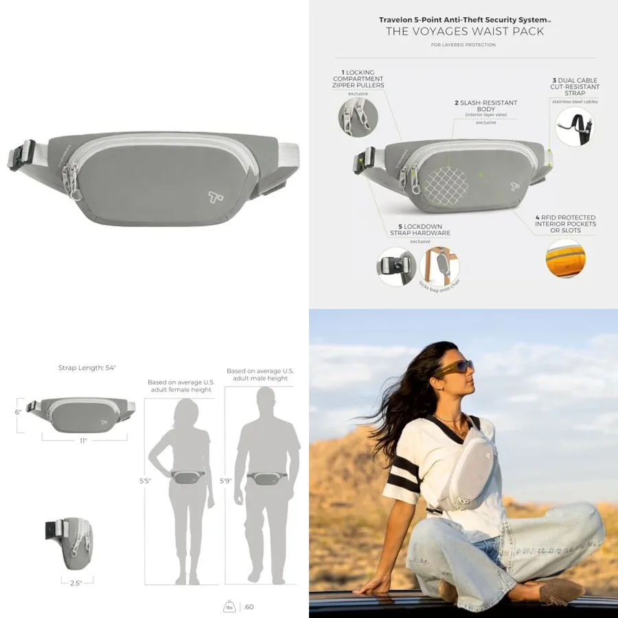 Anti-Theft The Voyages Waist Pack
Anti-Theft The Voyages Waist Pack