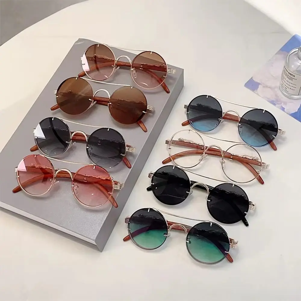 Fashion Luxury Design Round Sunglasses Double Bridge Cheetah Decoration Gradient Shades UV Protection Punk Sun Glasses Unisex
Fashion Luxury Design Round Sunglasses Double Bridge Cheetah Decoration Gradient Shades UV Protection Punk Sun Glasses Unisex