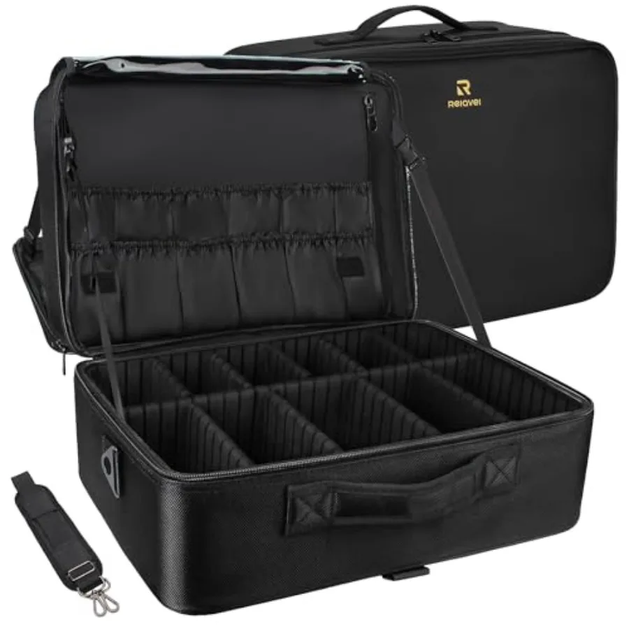 Extra Large Makeup Case 17 Inch Travel Makeup Train Case Professional Makeup Artist Case Nail Polish Organizer Storage
Extra Large Makeup Case 17 Inch Travel Makeup Train Case Professional Makeup Artist Case Nail Polish Organizer Storage