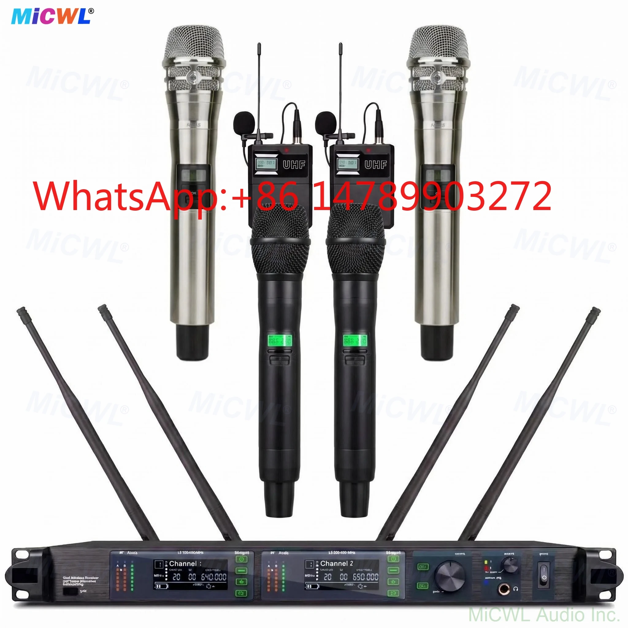 AD4D-II Dual Channel UHF Wireless Microphone KSM8 KSM9 Handheld Bodypack Transmitter Mic for Stage Karaoke
AD4D-II Dual Channel UHF Wireless Microphone KSM8 KSM9 Handheld Bodypack Transmitter Mic for Stage Karaoke
