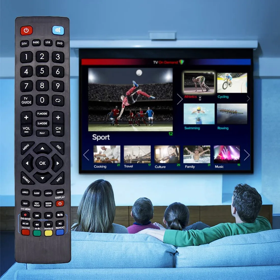 Replacement Remote Control for Blaupunkt LCD LED 3D Smart TV - No Setup Required Blaupunkt Universal Remote Control&A78P
Replacement Remote Control for Blaupunkt LCD LED 3D Smart TV - No Setup Required Blaupunkt Universal Remote Control&A78P