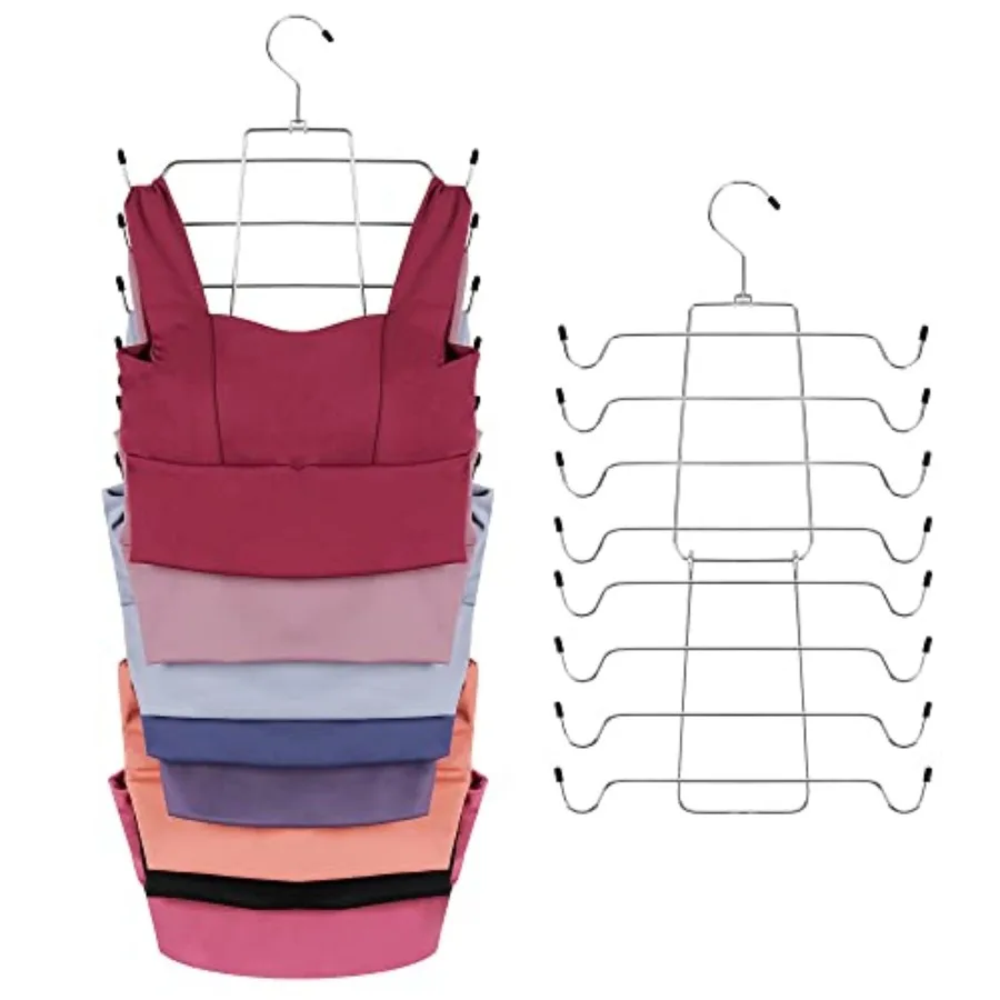 Tank Top Hanger Space Saving, Bra Hangers for Closet Organizer, Hanging Bra Organizer Tank Tops Holder with 16 Hooks, Metal Clo
Tank Top Hanger Space Saving, Bra Hangers for Closet Organizer, Hanging Bra Organizer Tank Tops Holder with 16 Hooks, Metal Clo