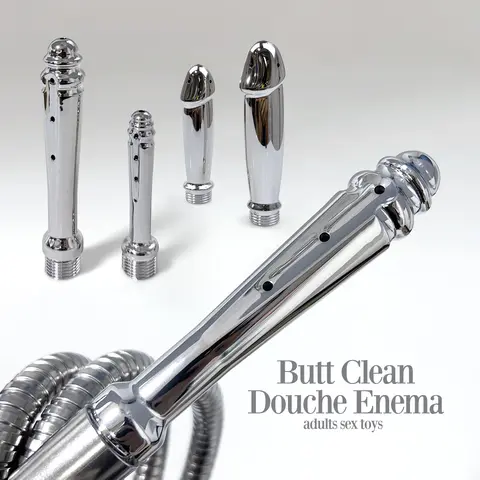 ABS anale doccia vaginale testa di conversione a filo per uso esterno Butt plug clistere multifunzione plug-in doccia giocattoli sessuali