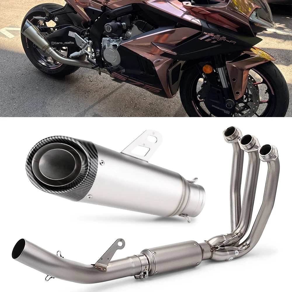 Motorcycle Full Escape Exhaust Muffler Front Link Pipe Kit For 675SR 675R 675NK
Motorcycle Full Escape Exhaust Muffler Front Link Pipe Kit For 675SR 675R 675NK