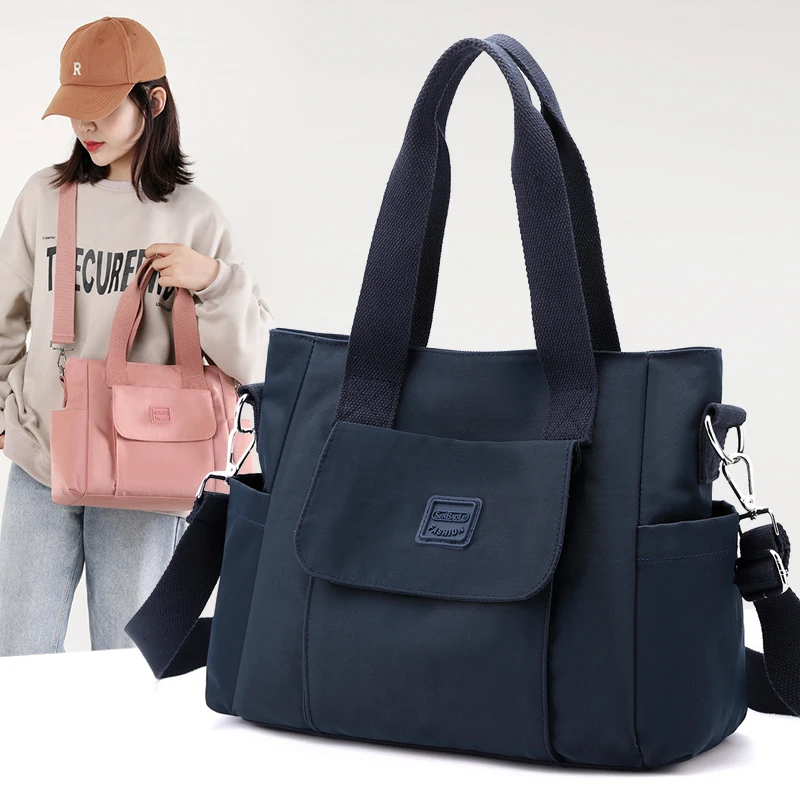 Women's Classic Shoulder Bag Large Capacity Nylon Handbag Waterproof Casual Top Handle Women Travel Handbags Mother Bag
Women's Classic Shoulder Bag Large Capacity Nylon Handbag Waterproof Casual Top Handle Women Travel Handbags Mother Bag