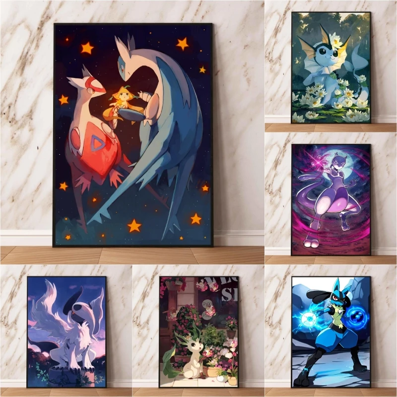 Japanese Anime Canvas Painting Pokemon Latias Cartoon Character Picture Colors Last and Do Not Fade Home Living Room Decoration
Japanese Anime Canvas Painting Pokemon Latias Cartoon Character Picture Colors Last and Do Not Fade Home Living Room Decoration