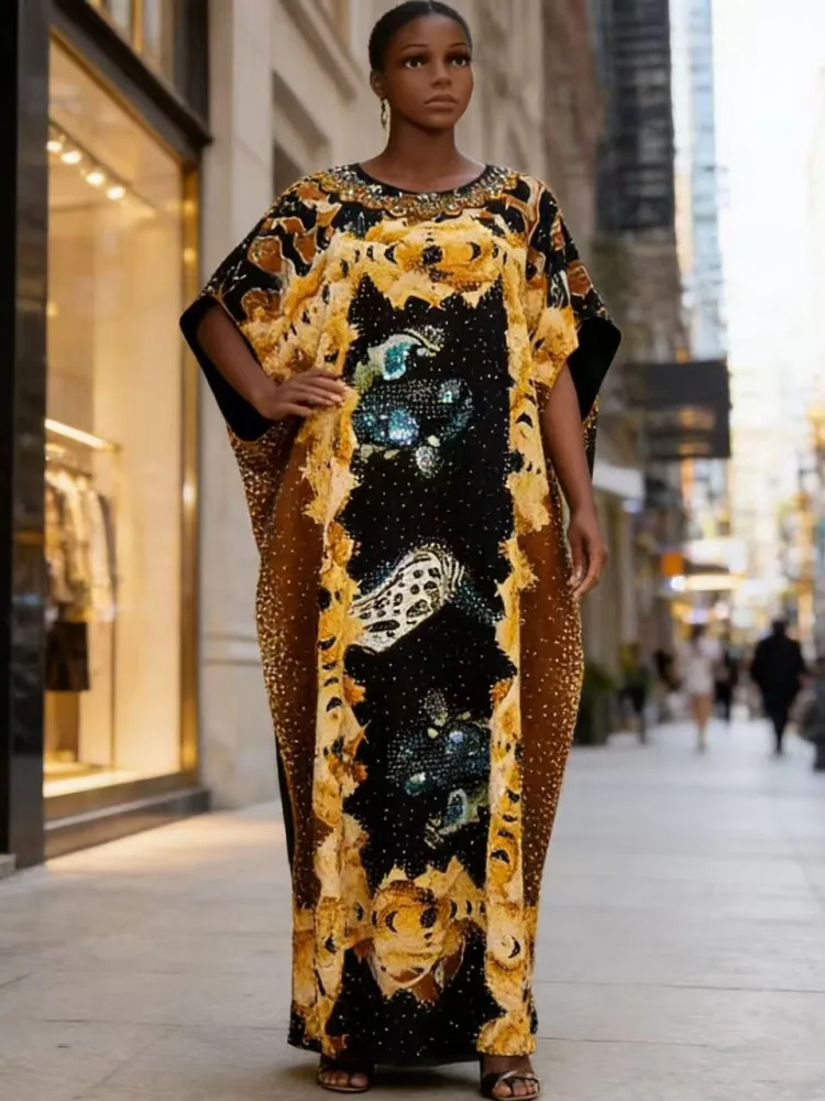 New Cover Up Africa Fashion Boho Popular Print Twill Kaftan Maxi Dress Summer Beach Bohemian Batwing Sleeve Long Dress For Lady
New Cover Up Africa Fashion Boho Popular Print Twill Kaftan Maxi Dress Summer Beach Bohemian Batwing Sleeve Long Dress For Lady