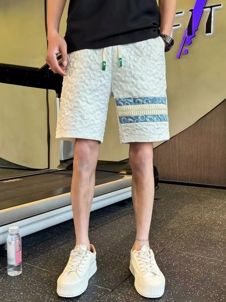 Summer Casual Shorts for Men 5-Inch Length Loose Fit Breathable Stripe Pattern Jacquard Thin and Comfortable
Summer Casual Shorts for Men 5-Inch Length Loose Fit Breathable Stripe Pattern Jacquard Thin and Comfortable