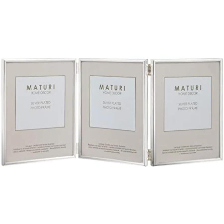 Silver Plated Triple Photo Frame - Thin Edge Portrait, 3.5 x 5-inch 9 x 13cm
Silver Plated Triple Photo Frame - Thin Edge Portrait, 3.5 x 5-inch 9 x 13cm