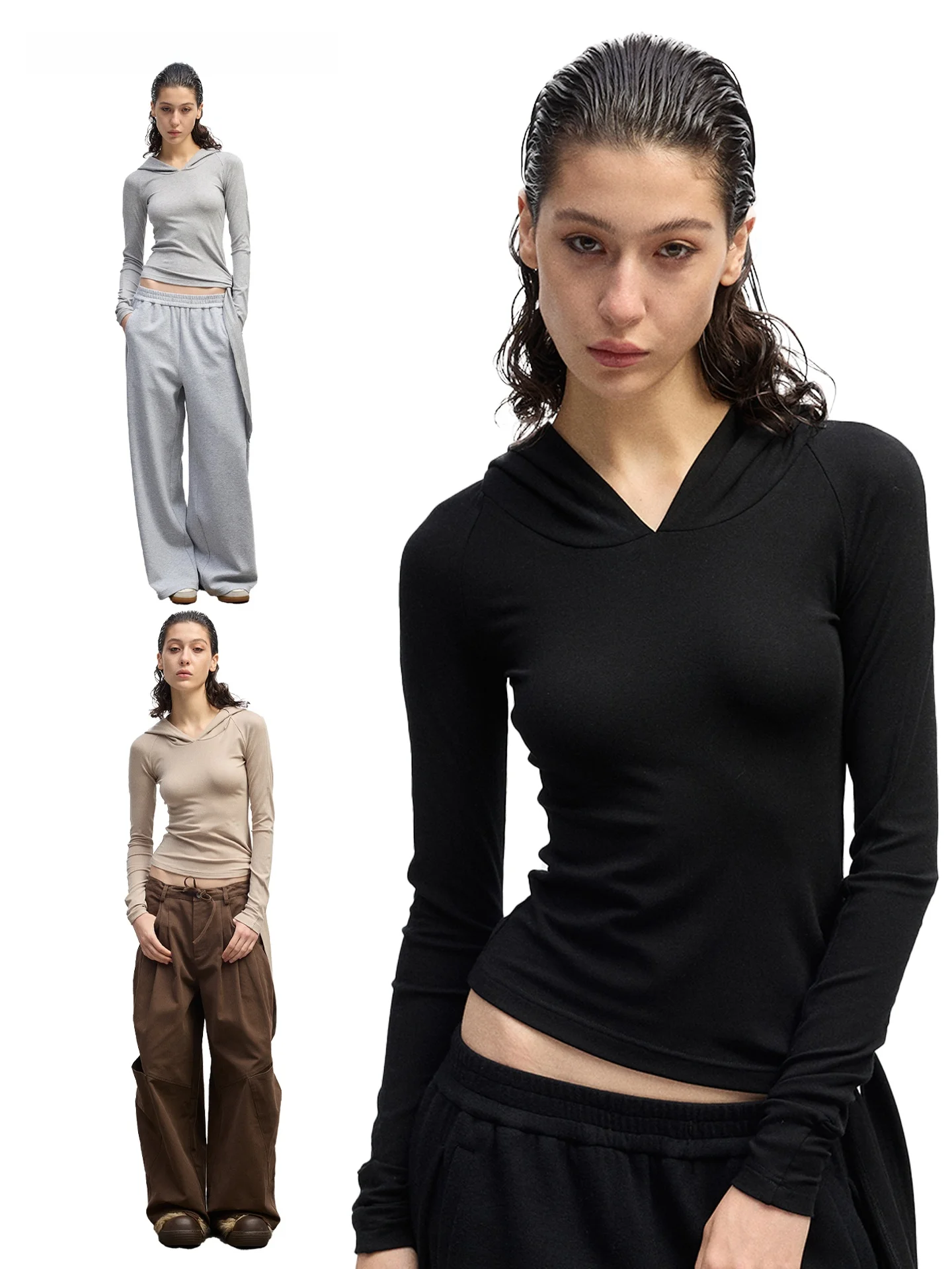 High Quali Australian Merino Wool Blend Long Sve Hooded T-irt Anti-Sink Soft Comfortable Women's Casual Fit Top
High Quali Australian Merino Wool Blend Long Sve Hooded T-irt Anti-Sink Soft Comfortable Women's Casual Fit Top