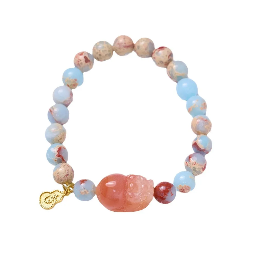 Shoushan Stone Agate Pixiu Bracelet Beaded Gourd Buddhist Prayer Beads Bracelet for Women Gifts
Shoushan Stone Agate Pixiu Bracelet Beaded Gourd Buddhist Prayer Beads Bracelet for Women Gifts