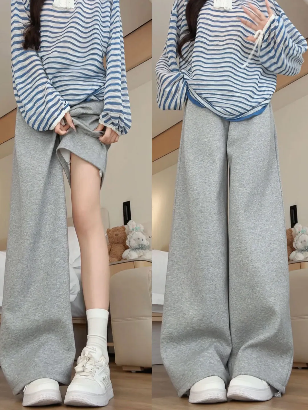 Ey American Sle Свободные спортивные брюки Женские широкие брюки с высокой талией прямого кроя Удобные зимние брюки для отдыха
Ey American Sle Свободные спортивные брюки Женские широкие брюки с высокой талией прямого кроя Удобные зимние брюки для отдыха