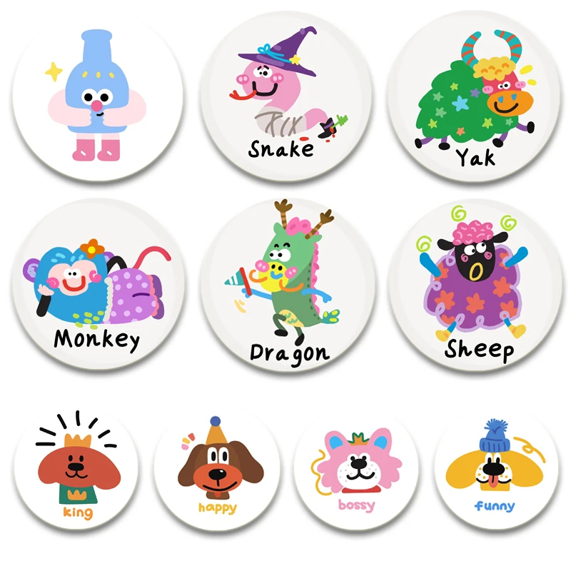 Graffiti Arts Creative Button Pins Cute Cartoon Badge Round DIY Brooches for Backpack Jewelry Accessories Gifts 32/44/58mm
Graffiti Arts Creative Button Pins Cute Cartoon Badge Round DIY Brooches for Backpack Jewelry Accessories Gifts 32/44/58mm