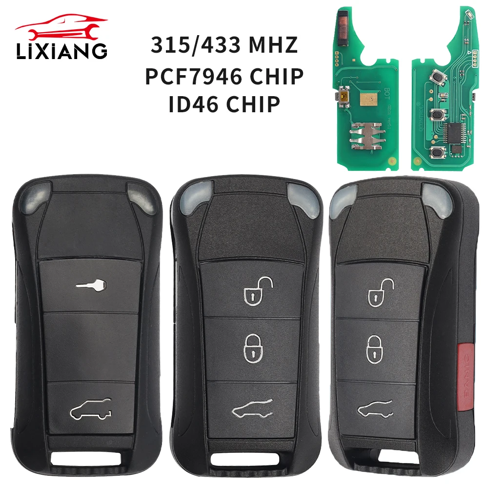 LIXIANG 2/3/4 кнопки 315/433 МГц ID46 PCF7946 чип складной откидной дистанционный ключ для Porsche Cayenne 2004-2011 HU66 необрезанное лезвие
LIXIANG 2/3/4 кнопки 315/433 МГц ID46 PCF7946 чип складной откидной дистанционный ключ для Porsche Cayenne 2004-2011 HU66 необрезанное лезвие