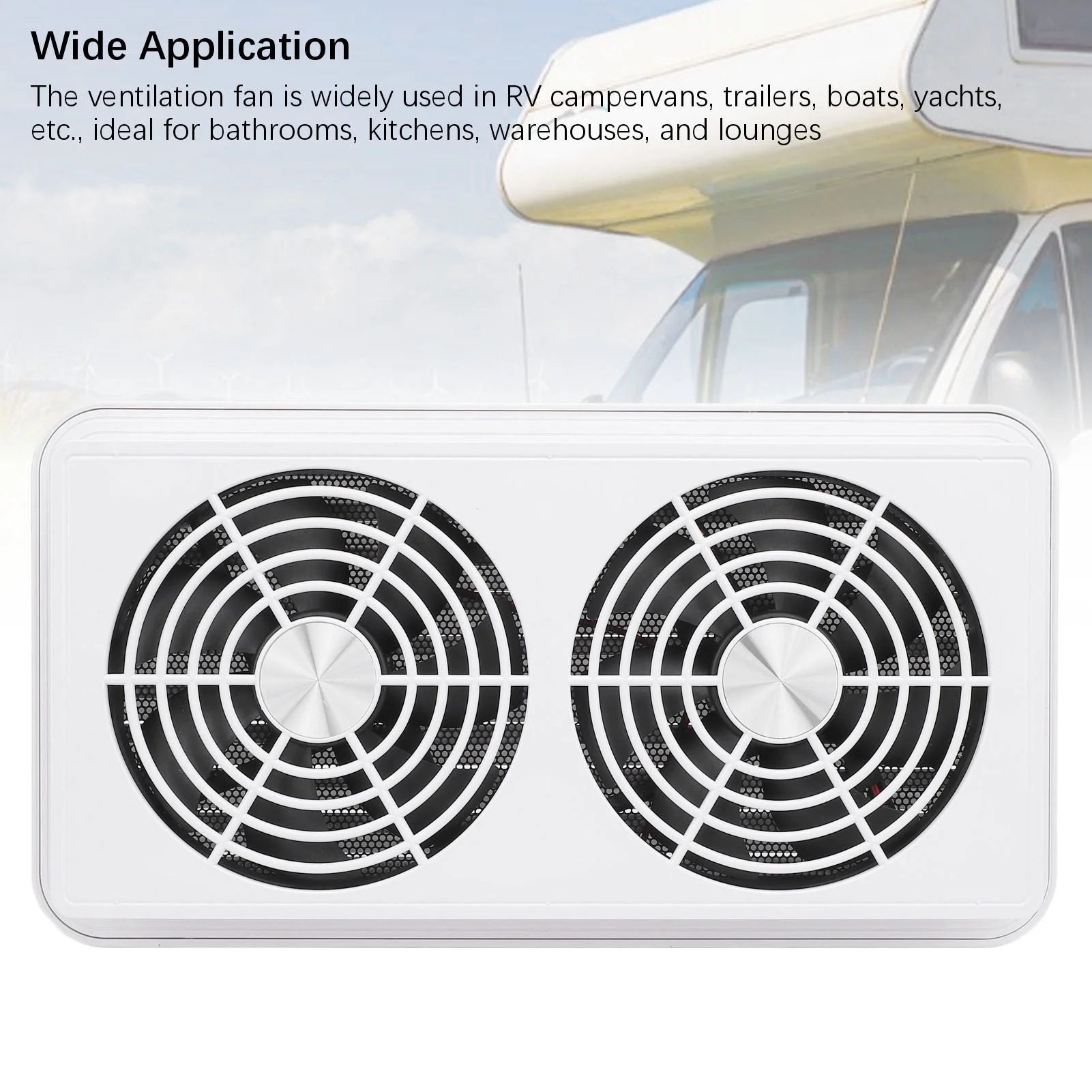 RV Side Vent Fan RV Side Vent Fan 24V 5W Single Way Side Air Outlet Ventilation Exhaust Fan for Campervan Trailer Yacht
RV Side Vent Fan RV Side Vent Fan 24V 5W Single Way Side Air Outlet Ventilation Exhaust Fan for Campervan Trailer Yacht