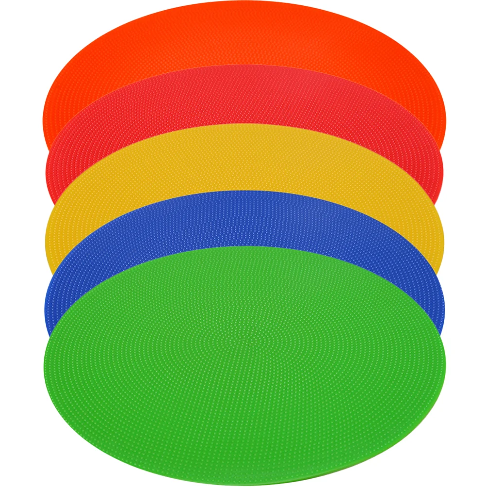 5Pcs Football Training Markers PVC Signs for Sports Gym Agility Drills Soccer Basketball Practice Discs Landmark Pads
5Pcs Football Training Markers PVC Signs for Sports Gym Agility Drills Soccer Basketball Practice Discs Landmark Pads