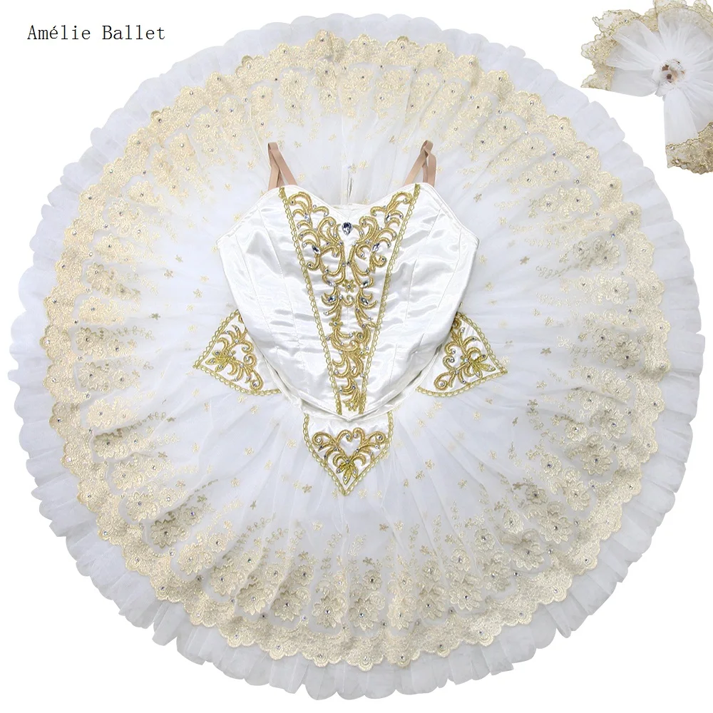 B23067 Customized White Professional Pancake Tutu Adult Child ballerina Stage Performance or Ballet Competition Costumes
B23067 Customized White Professional Pancake Tutu Adult Child ballerina Stage Performance or Ballet Competition Costumes