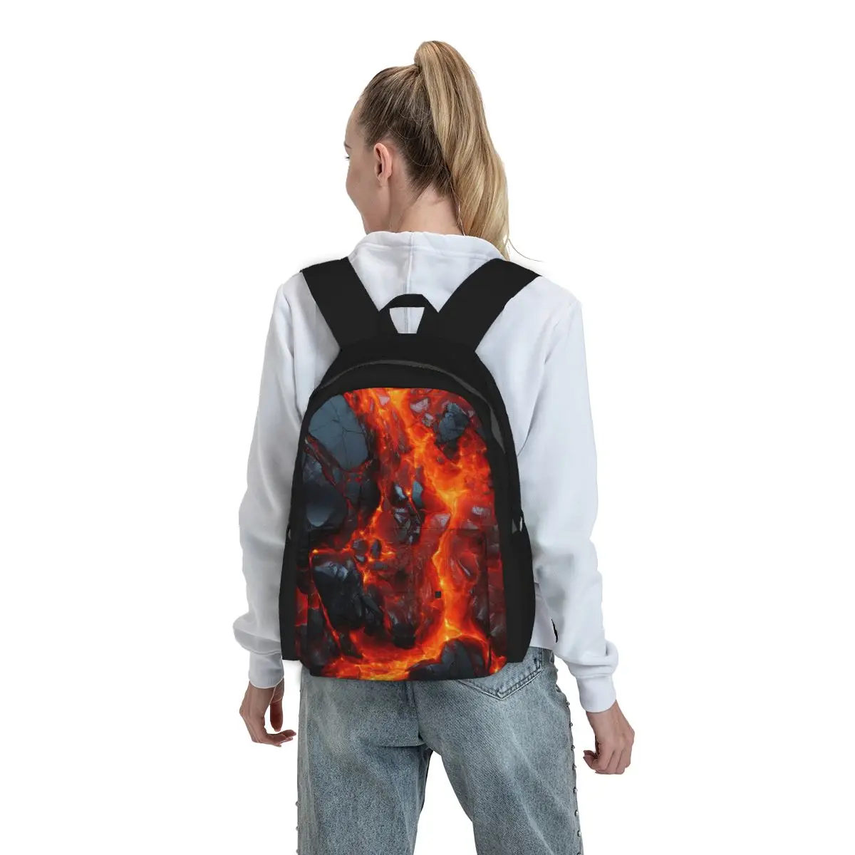 Magma Volcano Lava Fire Backpack Boys Girls BookBag Kids School Bag Laptop Shoulder Bags for Men Women
Magma Volcano Lava Fire Backpack Boys Girls BookBag Kids School Bag Laptop Shoulder Bags for Men Women