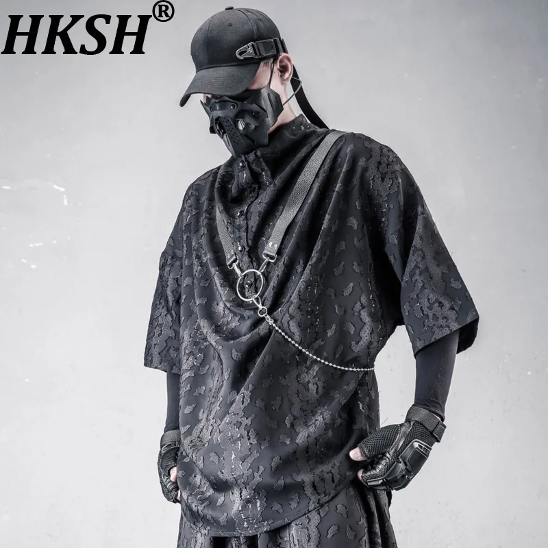 Футболка HKSH Yamamoto Punk с воротником-стойкой, премиум-класса, с коротким рукавом, летняя новинка, мужская, в стиле Dark Textured Jacquard, свободного кроя, шикарная, HK20925
Футболка HKSH Yamamoto Punk с воротником-стойкой, премиум-класса, с коротким рукавом, летняя новинка, мужская, в стиле Dark Textured Jacquard, свободного кроя, шикарная, HK20925