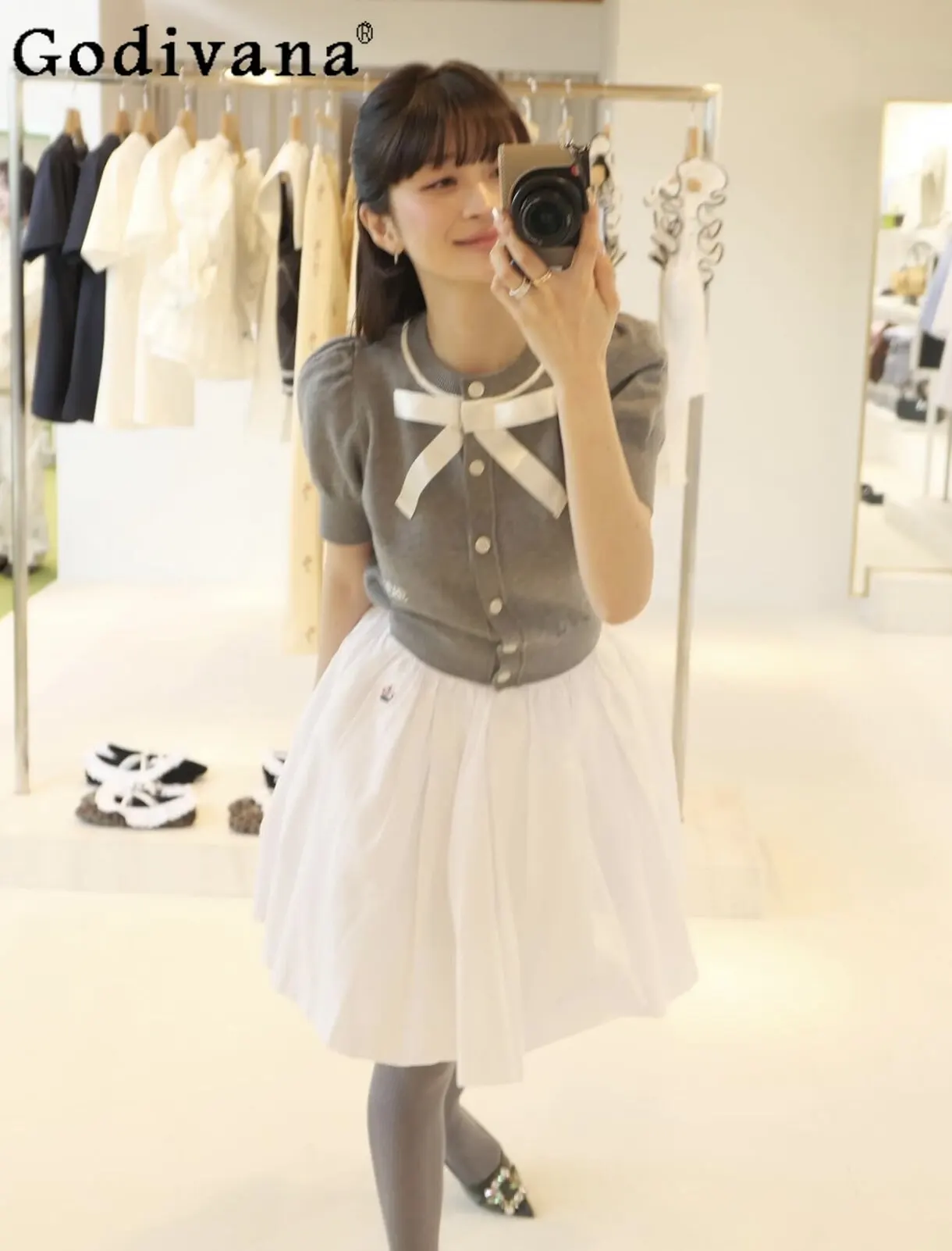 Lady Japanese Style Fashion Sweet Knit Cardigan Skirt Outfit Summer New 2026 Women's Cute Bow Knitted Top Sweater Short Skirt
Lady Japanese Style Fashion Sweet Knit Cardigan Skirt Outfit Summer New 2026 Women's Cute Bow Knitted Top Sweater Short Skirt