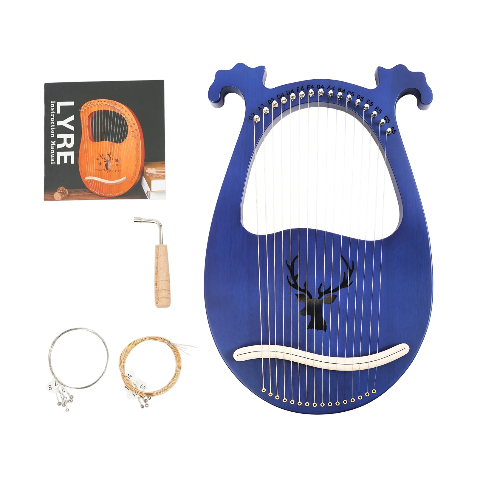 16 String Lyre Harp for Adults & Kids, Solid Mahogany Lyre Instrument with Metal Strings, Portable Small Celtic Harp for Music Lovers, Beginner Gift
16 String Lyre Harp for Adults & Kids, Solid Mahogany Lyre Instrument with Metal Strings, Portable Small Celtic Harp for Music Lovers, Beginner Gift