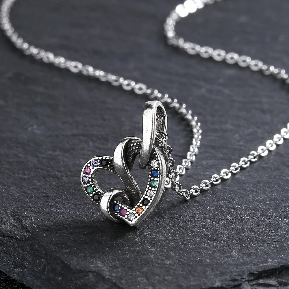 Heart Jewelry Pendant Necklace S925 Set with Colorful Zirconia Women Pendant Necklace Engagement Wedding Gift Anniversary Gift
Heart Jewelry Pendant Necklace S925 Set with Colorful Zirconia Women Pendant Necklace Engagement Wedding Gift Anniversary Gift