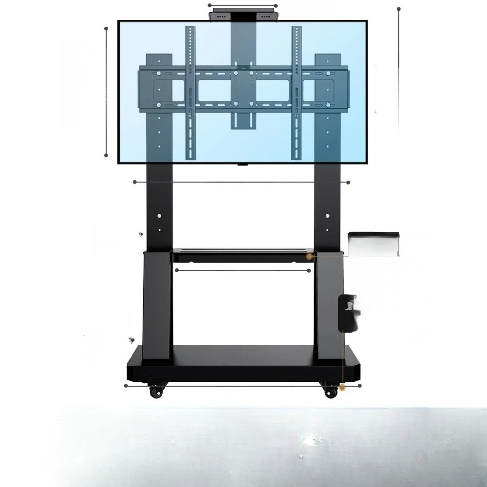Mobile TV Cart for 55-100 Inch TVs up to 440 lbs Height Adjustable Shelf Rolling Floor Stand with Wheels Movable Portable Stand
Mobile TV Cart for 55-100 Inch TVs up to 440 lbs Height Adjustable Shelf Rolling Floor Stand with Wheels Movable Portable Stand