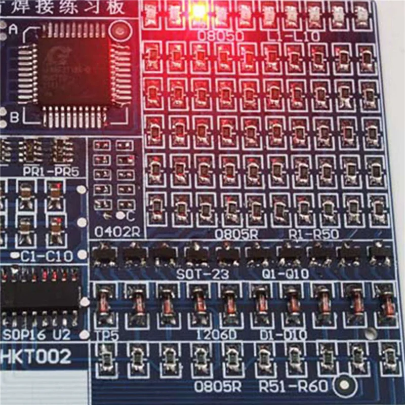 2X Spare Parts Advanced Full-Chip Soldering Practice Board Electronic Components DIY Production Kit-A73I
2X Spare Parts Advanced Full-Chip Soldering Practice Board Electronic Components DIY Production Kit-A73I